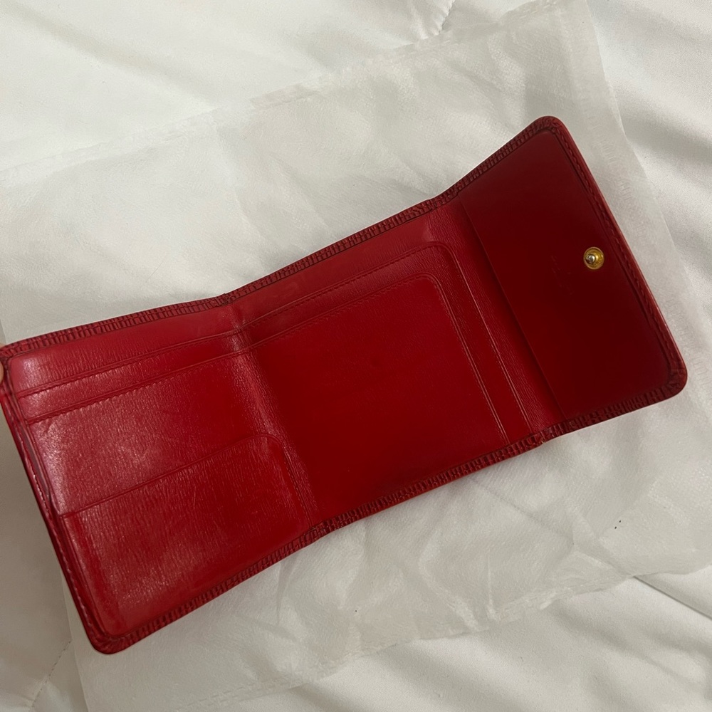 Authentic Red LV Wallet - Picture 6 of 10